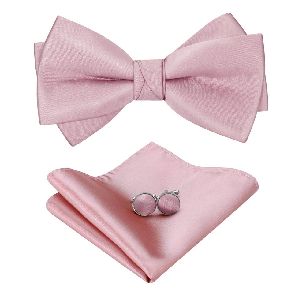 3238 Bow Ties Formal Satin Bowties Pre-tied Style Classic Tuxedo Bowtie &